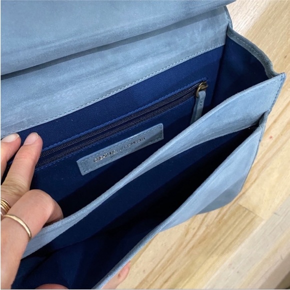 Creatures of Comfort blue gray leather crossbody bag NWT - Picture 4 of 10